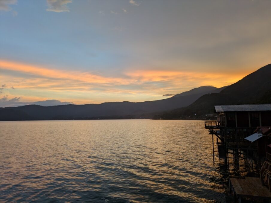Lake Coatepeque at sunset