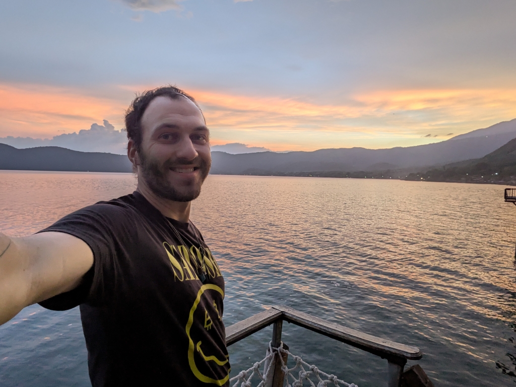Selfie at Lake Coatepeque