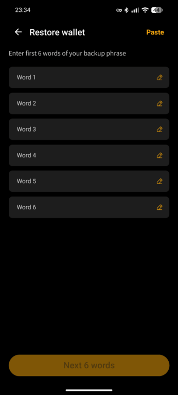 Blink wallet restore wallet via seed phrase